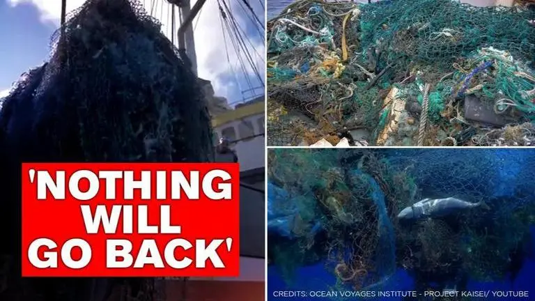 Single marine vessel sets world record by pulling 103 tonnes of trash from Pacific Ocean marine vessel