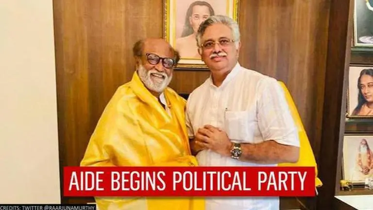 Rajinikanth congratulates ex-aide Arjunamurthy for starting party ahead of TN elections Rajinikanth