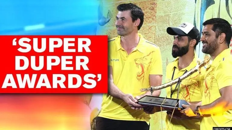 CSK honors players, staff with 'Super Duper Awards'; MS Dhoni, Jadeja amongst winners MS Dhoni