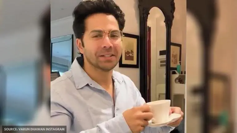 Varun Dhawan dons chef's hat and gives fans a sneak-peek into his tea-time; Watch Varun Dhawan