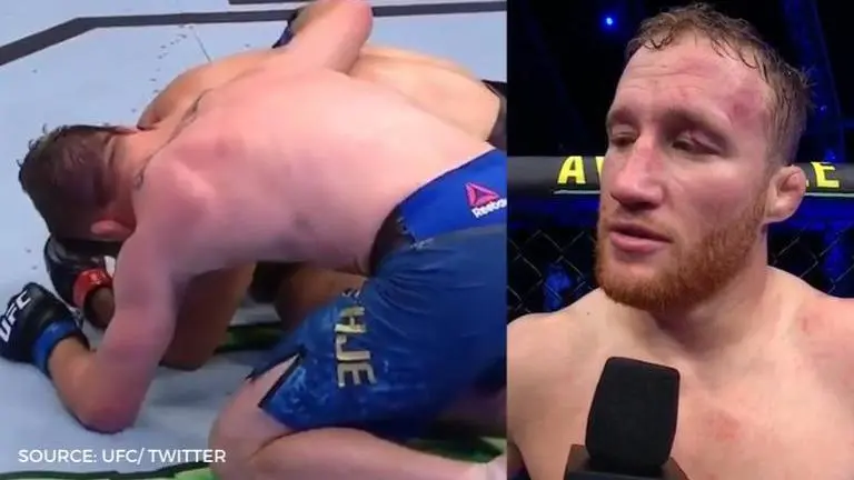 Justin Gaethje reveals what he told Khabib Nurmagomedov after he broke down in the octagon justin gaethje