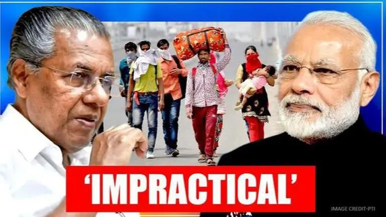 Kerala CM urges Centre to operate special trains to transport stranded migrant workers Kerala