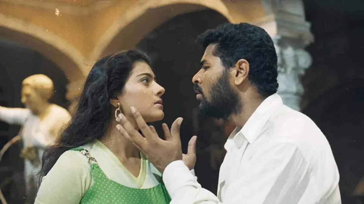 Kajol, Prabhu Deva Set To Reunite Onscreen After 27 Years In Director Charan Tej's Bollywood Debut Kajol and Prabhu Deva in Minsara Kanavu