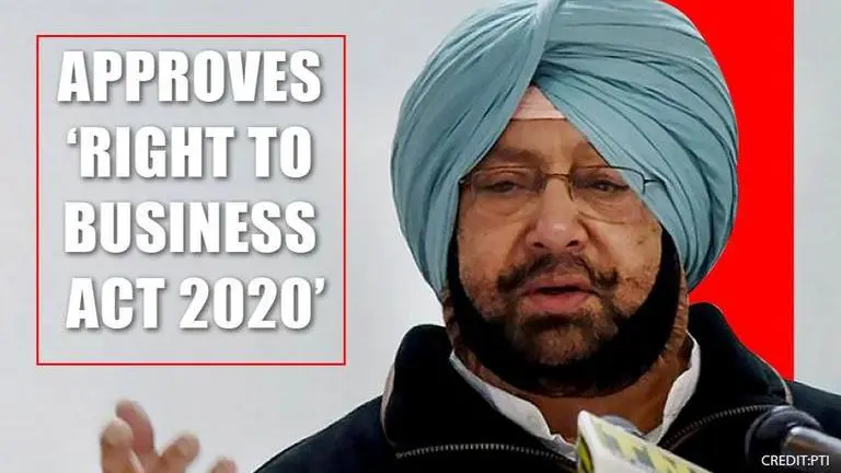 Punjab govt approves 'Right to Business Act' 2020 to ease regulatory burdens on MSMEs Punjab