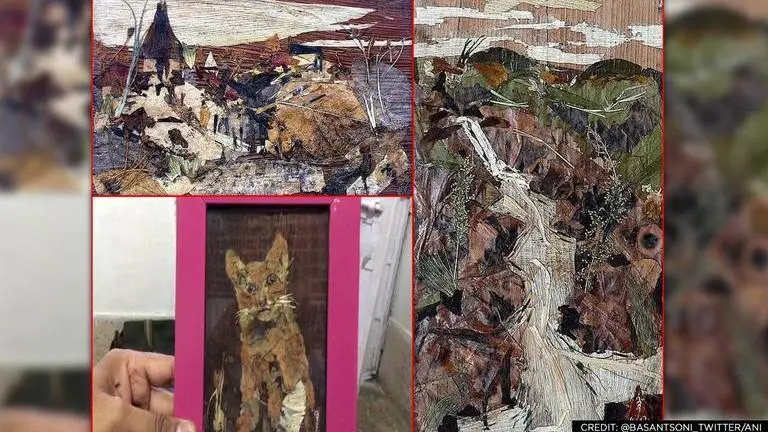 'Mesmerising': Artist uses tree barks, flowers and leaves to create eco-friendly artwork MP