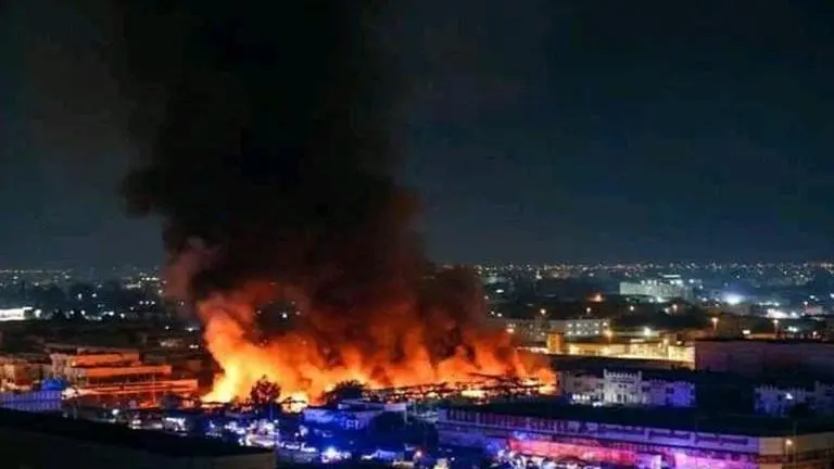UAE: Massive fire breaks out in Ajman market, about 50 kilometres away from Dubai UAE