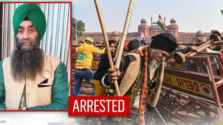 26 January violence accused Mohinder Singh arrested by Delhi Police 26 January Violence