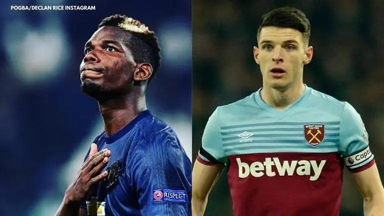 Declan Rice lends support to Paul Pogba, lauds him as one of the best players in the world Declan Rice