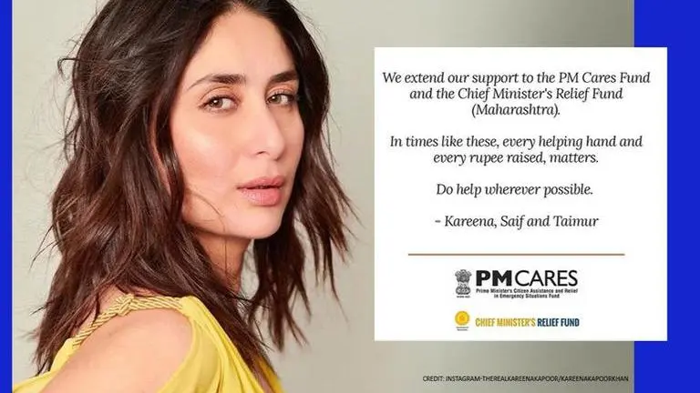 Kareena Kapoor & Pataudi family pledge donation to PM CARES Fund as India battles Covid-19 PM CARES