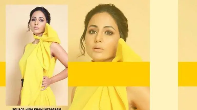 Hina khan's yellow ensembles that prove the 'Hacked' star's love for the happy colour Hina Khan