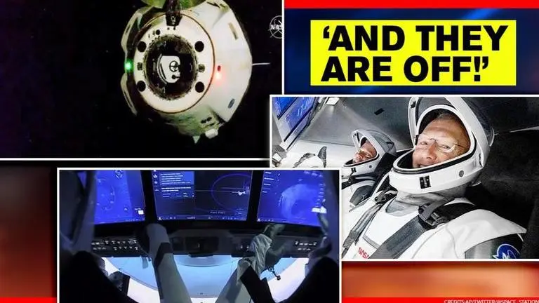 SpaceX Crew Dragon departs from space station, Astronauts begin 19-hr journey to Earth SpaceX