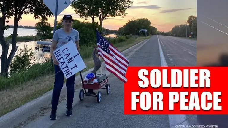 George Floyd's death: Women starts solo protest after friends refuse to join her