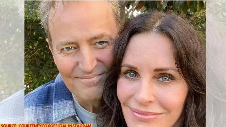Courteney Cox wishes 'talented & funny' Matthew Perry on his b'day with an unseen pic courteney cox