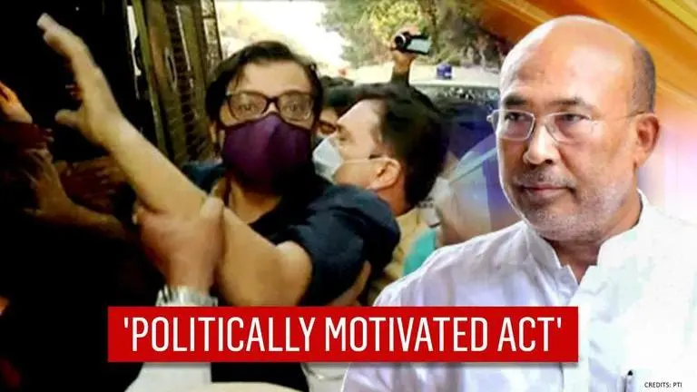Manipur CM slams Arnab Goswami's arrest, calls it 'politically motivated' Arnab Goswami arrested