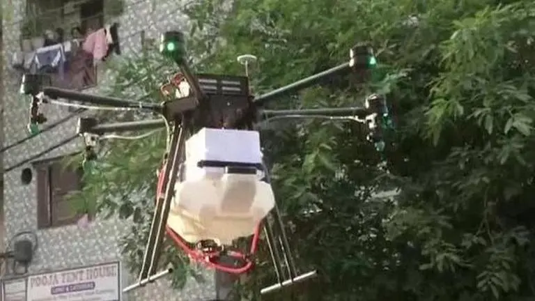 Delhi officials conduct thermal screening via drones to contain spread of COVID-19 Delhi