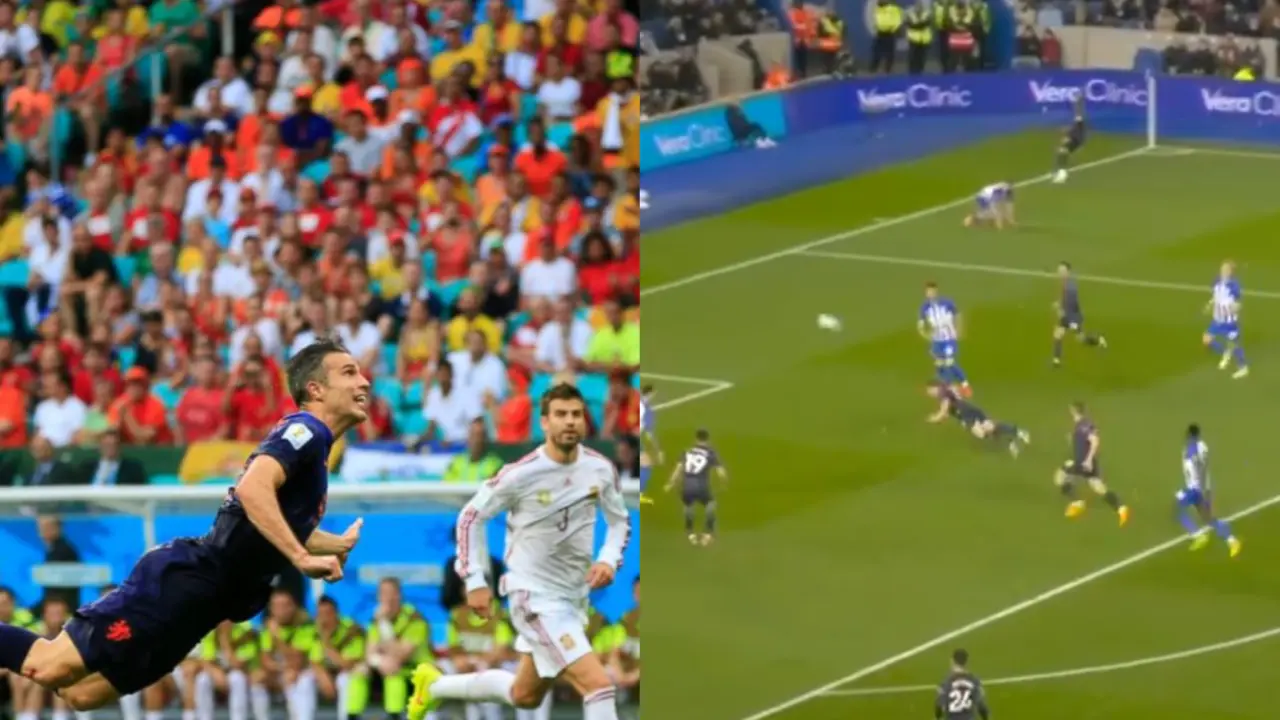 De Bruyne recreates ICONIC Robin Van Persie goal from 2014 WC in Manchester City's win over Brighton Kevin De Bruyne recreates Iconic Robin Van Persie goal in 2014 FIFA World Cup