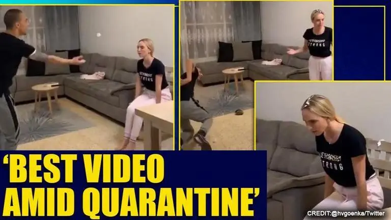 Video of man playing hilarious prank on woman leaves netizens in splits video