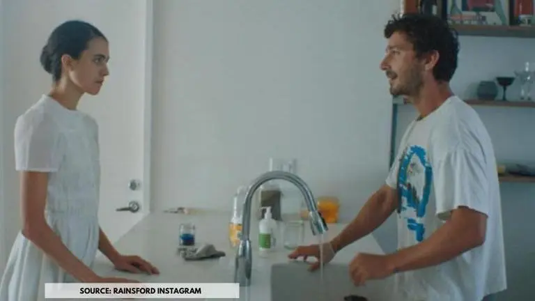 Shia LaBeouf and Margaret Qualley bare it all in Rainford's choreographed music video Shia LaBeouf