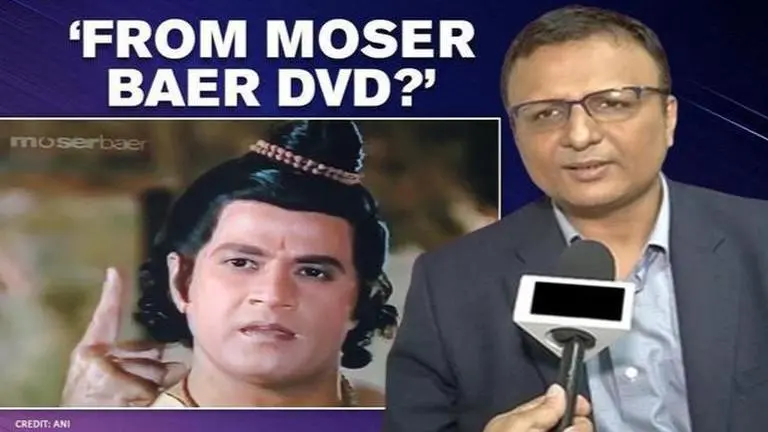 CEO Prasar Bharti responds to a user claiming Doordarshan is streaming 'Ramayan' from DVD DD