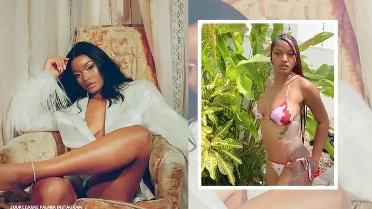 Keke Palmer sets internet on fire with her floral bikini look; shares a strong message Keke Palmer