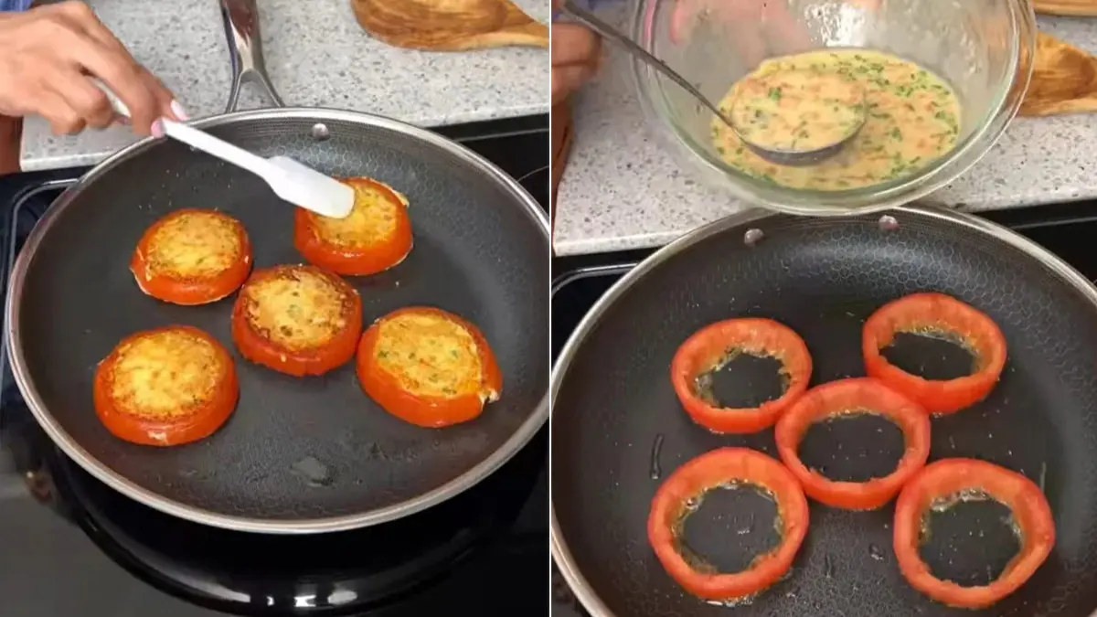Tomato ring omelette recipe has gone viral