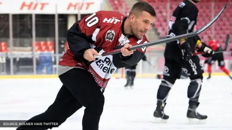 Lukas Podolski set to play ice hockey for local club after saving team from bankruptcy lukas podolski