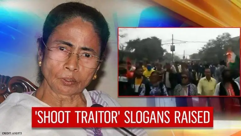 Trinamool supporters raise 'Shoot Bengal's traitors' slogans at Kolkata party march TMC