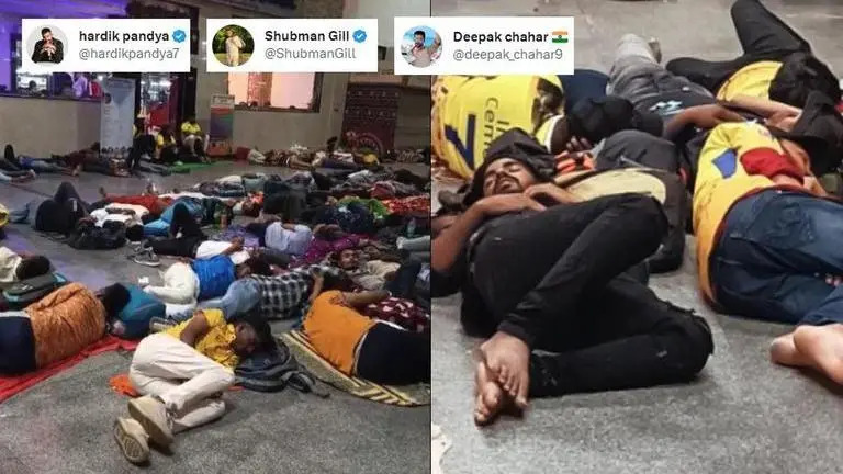 CSK vs GT: Hardik, Chahar, Shubman send messages amid videos of fans sleeping on floors Hardik Pandya and Deepak Chahar thank fans for unwavering support as rain spoils IPL final