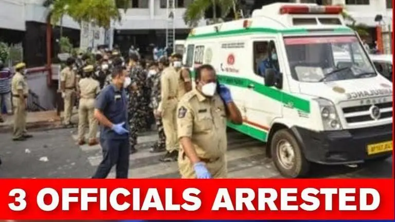3 arrested from management in connection with Vijaywada COVID-19 facility fire outbreak Vijayawada