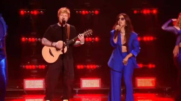 Camila cabello, ed sheeran perform 'bam bam' song at concert for ukraine, raise huge sum