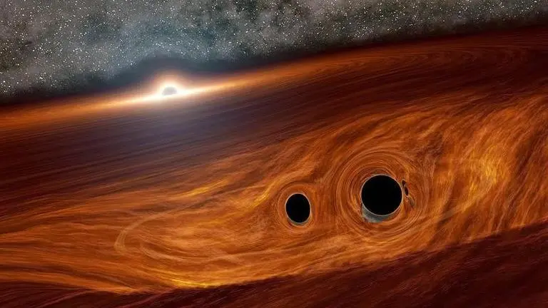 NASA scientists detect light emerging from black hole collision for the first time NASA