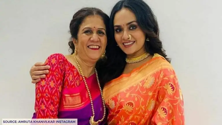 Amruta Khanvilkar's Instagram posts prove she is complete 'Mamma's Girl' Amruta Khanvilkar