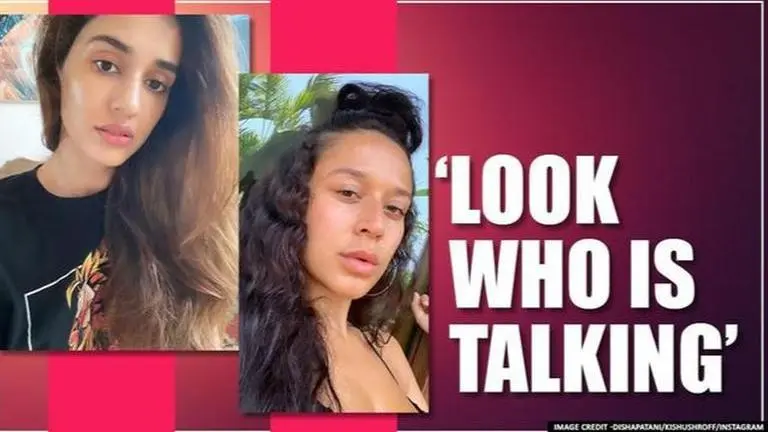 Disha Patani flaunts her 'bushy' eyebrows; Tiger Shroff's sister Krishna has a question Disha Patani