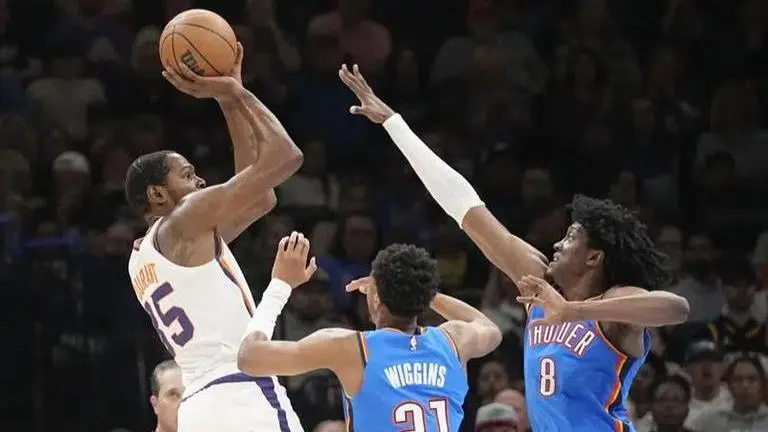 Kevin Durant scores 35 points as Phoenix Suns roll past Oklahoma City Thunder Phoenix Suns vs Oklahoma City Thunder