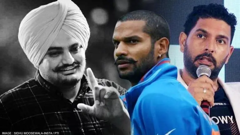 Sidhu Moosewala, Yuvraj Singh, Shikhar Dhawan, Harbhajan Singh, Sidhu Moosewala dead, sidhu moosewala murder, yuvraj singh sidhu moosewala