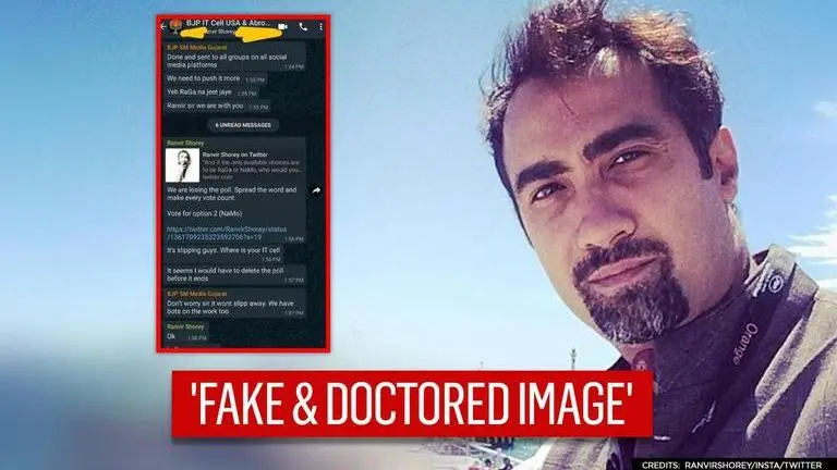 Ranvir Shorey calls out 'doctored' WhatsApp chat over Twitter poll, files complaint Ranvir Shorey