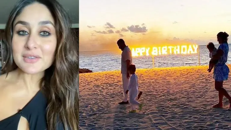 Kareena Kapoor Khan makes THIS 'birthday promise' to herself, shares pic with Saif &Taimur Kareena Kapoor