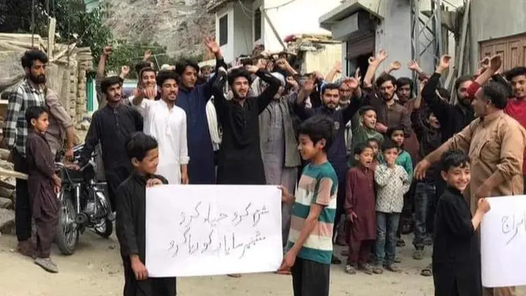 Protest erupts in PoK's Gilgit Baltistan against 'illegal detention' of leader by Pakistan People conduct demonstrations in PoK (Image: Twitter - @shaukatkashmiri)