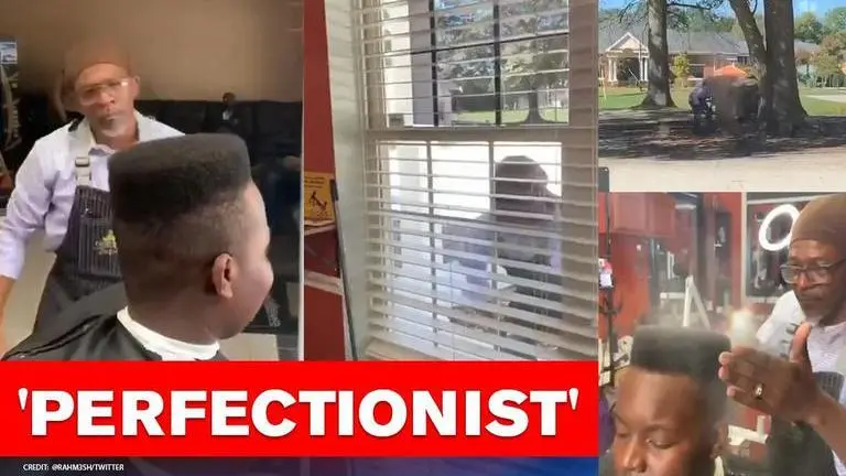 Hilarious video of 'Perfectionist' barber surfaces, netizens say we need more like him