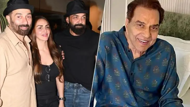 Sunny Deol, Esha Deol's reunion at Gadar 2 screening makes Dharmendra emotional Gadar 2