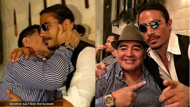 Diego Maradona death: Salt Bae permanently reserves Argentine's table in Dubai restaurant diego Maradona death