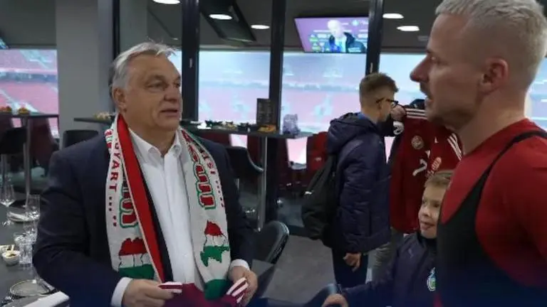 Kyiv demands apology after PM Orban wears scarf showing parts of Ukraine as Hungarian PM Orban