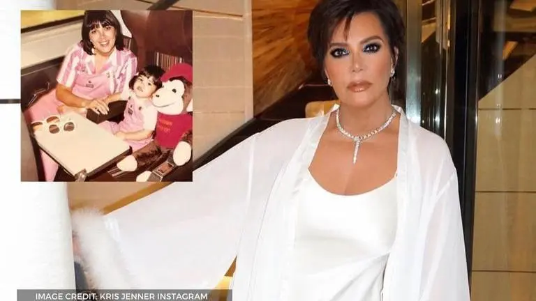Kris Jenner 'couldn't resist' posting priceless throwback pictures of Kourtney Kardashian Kris Jenner