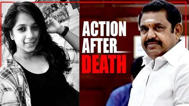 Tamil Nadu CM blames 'enthusiastic cadres' as ADMK banner kills techie Tamil Nadu