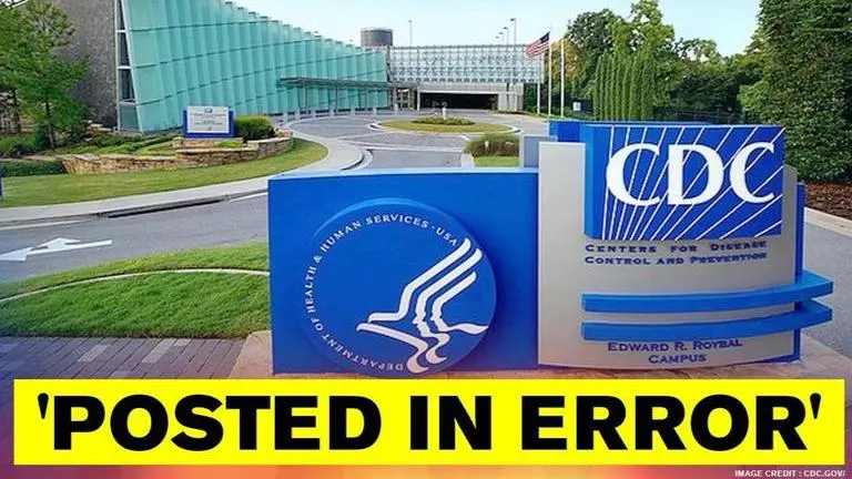 US CDC retracts warning on airborne transmission of COVID after posting it 'mistakenly' US: CDC reverses guidelines that stated that coronavirus was airborne