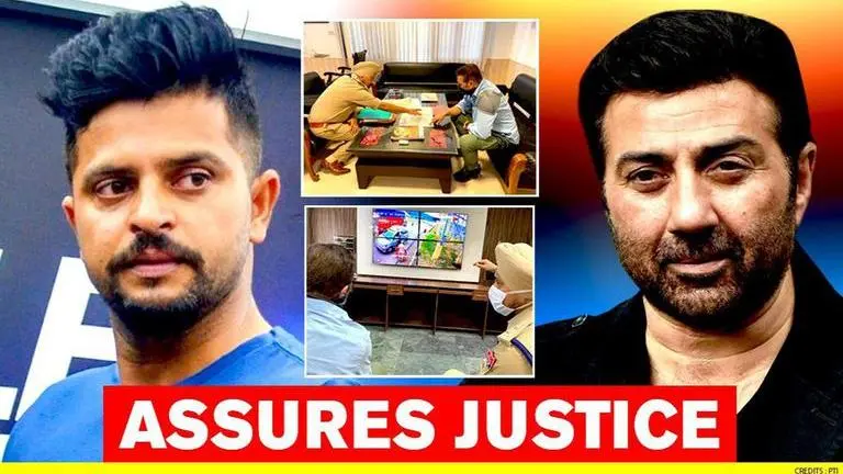 BJP MP Sunny Deol assures justice to Suresh Raina & his family; meets Pathankot SP Sunny Deol