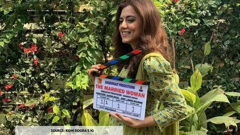 Ridhi Dogra shares clip from 'The Married Woman's' last day shoot; thanks fans Source: Ridhi Dogra's IG