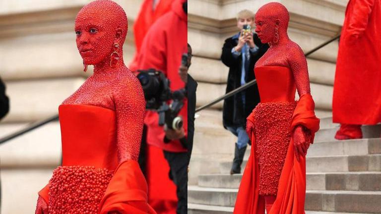 Doja cat met. Doja Cat met Gala 2023. Doja Cat Red Dress. Doja Cat Schiaparelli. Doja Schiaparelli.