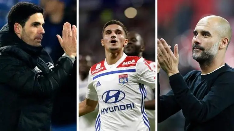 Man City transfer news: Club to battle Arsenal for the signature of Lyon's Houssem Aouar man city transfer news