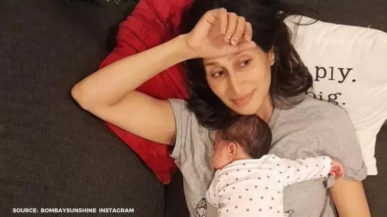 Teejay Sidhu shares picture in her 'permanent pose' with her baby girl, explains reason teejay sidhu